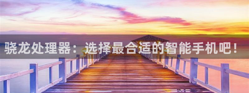 k8凯发：骁龙处理器：选择最合适的智能手机吧！