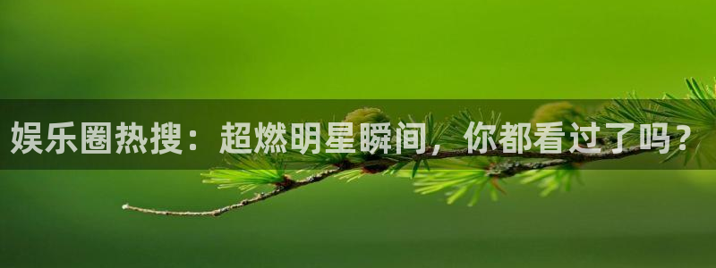 k8凯发4代理：娱乐圈热搜：超燃明星瞬间，你都看过了吗？