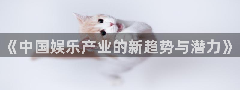 k8凯发：《中国娱乐产业的新趋势与潜力》